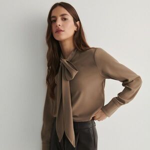 Reserved - Megkötős ing - Bézs kép