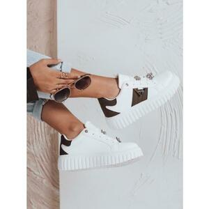Női platform cipő, fehér kép