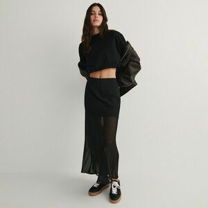 Reserved - Átlátszó maxiszoknya - Fekete kép