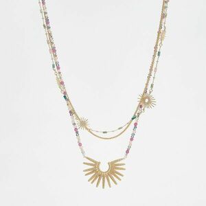 Reserved - Dekoratív köves nyaklánc - Többszínű kép