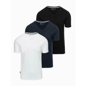 Férfi denim kabát katana mosott hatású – fekete V3 OM-JADJ-0219 kép