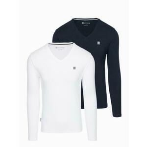 Férfi denim kabát katana mosott hatású – grafit V5 OM-JADJ-0219 kép