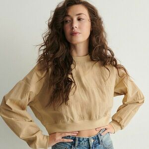 Reserved - Kevert anyagú melegítőfelső - Bézs kép