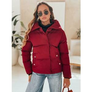 Női steppelt téli kabát LARO, bordó kép