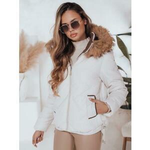 Női steppelt téli kabát COLDLIKE kapucnival, fehér kép