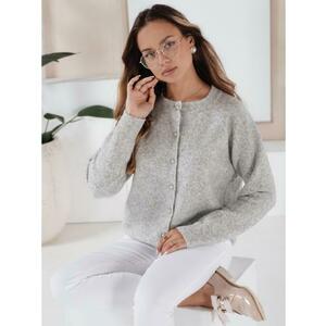 SELINA női pulóver, gombokkal, szürke kép