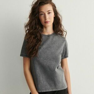 Reserved - Kőmosott hatású póló - Szürke kép