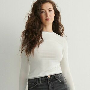 Reserved - Modál tartalmú blúz - Krém kép