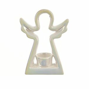 Gyertyatartó Angyal kerámia 19 cm kép