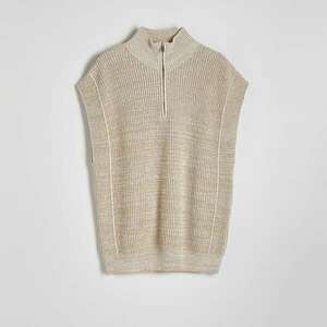 Reserved - Kötött mellény - Krém kép