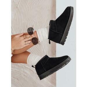 Női fekete színű, platformos téli csizma kép