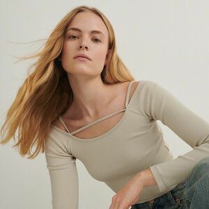 Reserved - Ladies` blouse - Krém kép