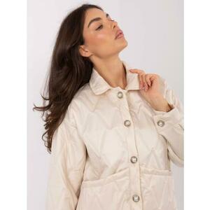 Világos bézs női kabát steppelt RUE PARIS kép