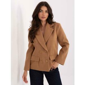 Rövid kabát kamel színben béléssel RUE PARIS kép