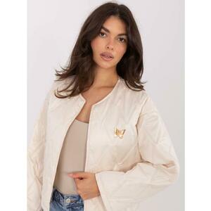 Világosbézs kabát kerek nyakkivágással RUE PARIS kép