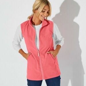 Fleece mellény cipzárral kép