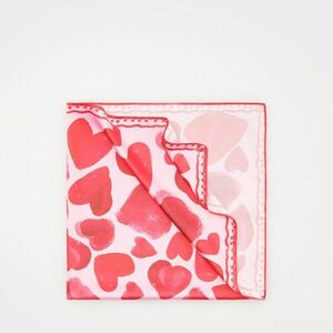 Reserved - Eredeti mintás kendő szíves motívumokkal - Többszínű kép