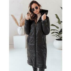 Női steppelt kabát kapucnival ORVITA, fekete kép