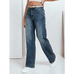 Női nadrág széles szárral, kék kép