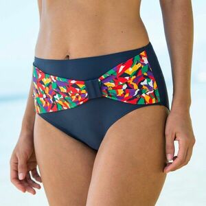 Magas derekú fürdőnadrág fodrokkal és Toboki mintával kép