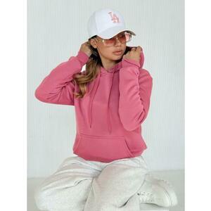 Női kapucnis pulóver BASIC, fukszia BY1394 kép