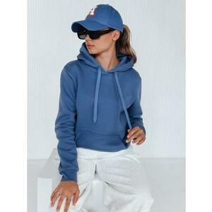 Női kapucnis pulóver BASIC, kék BY1395 kép