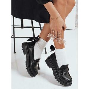 Női szarvasbőr mokaszin, fekete kép