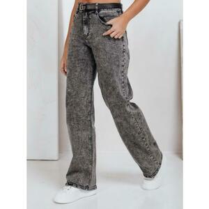 Női széles szárú farmer, fekete kép