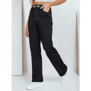 Női széles szárú farmer, fekete kép