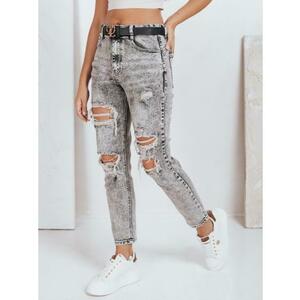 Női push-up farmer lyukakkal, szürke kép