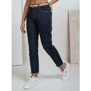 Női mom fit farmer, sötétkék kép