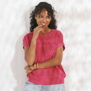 Egyszínű blúz csipkekötésből készült egyszínű blúz kép