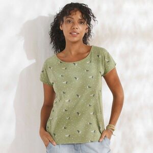 Póló minimalista tollas mintával kép