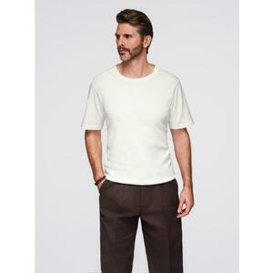 Férfi kötött póló finom szerkezettel – olíva V5 OM-TSCT-0244 kép