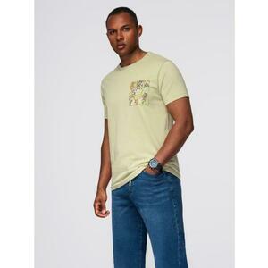 Férfi klasszikus kötött ing csíkos mandzsettával – sötétkék V1 OM-TSCT-0252 kép