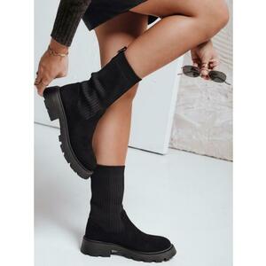 Női bokacsizma, fekete kép