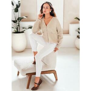 Női kardigán SORELIE bézs színű kép