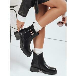 Női bokacsizma, fekete kép