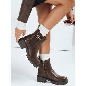 Női bokacsizma, barna kép