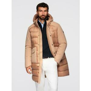 Férfi póló nyomtatással S1464 – fehér Férfi póló gombos záródással és klasszikus kötéssel – sötétbarna V4 OM-POSS-0159 kép