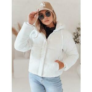 Női steppelt téli kabát SNOWLIKE kapucnival, fehér kép
