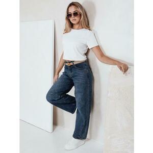 Női széles szárú farmer, kék kép