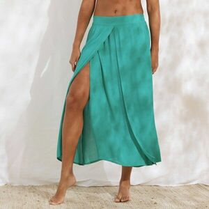 Hosszú krepp szoknya hasítékkal kép