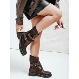 Női bokacsizma, barna kép