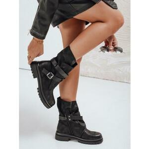 Női bokacsizma, fekete kép