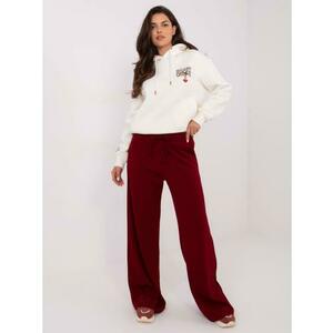 Bordó színű, alap nadrág széles szárral kép