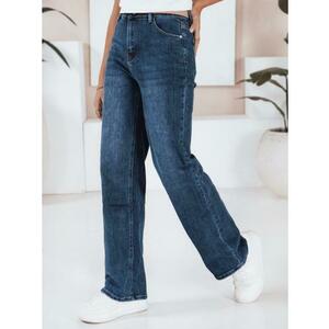 Női széles farmer, sötétkék kép