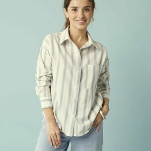 Nagyméretű csíkos ing kis alakhoz kép