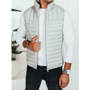 Férfi steppelt mellény, világosszürke kép