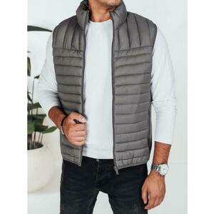 Férfi steppelt mellény, sötét szürke kép